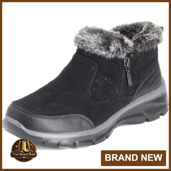 Women's Quilted Suede Ankle Boots with Memory Foam Insole